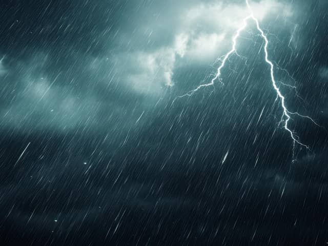 A storm warning has been issued
