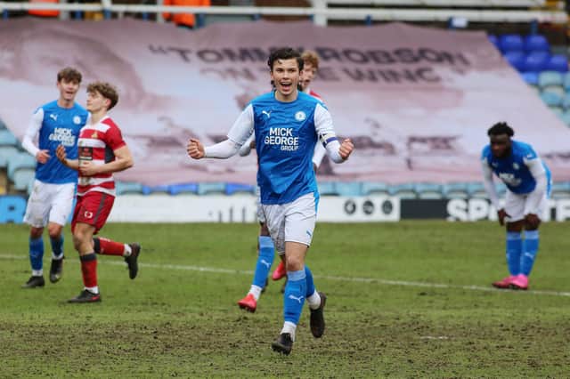 Charlie O'Connell scored for Posh Under 23s at Colchester.