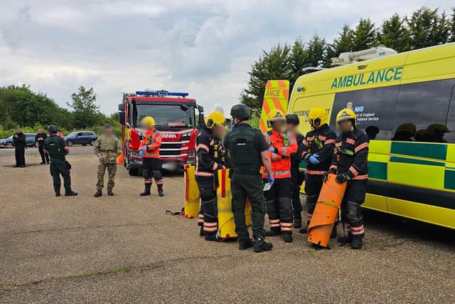 The exercise tested the emergency response to major terrorist incidents.