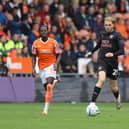 Danny Ormerod in action for Posh at Blackpool. Photo Joe Dent/theposh.com.