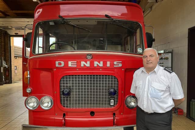 Peterborough Volunteer Fire Brigade's chief fire officer Tony De Matteis announces retirement, pictured at the station, in Bourges Boulevard