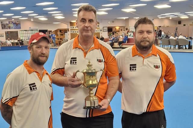 From the left, Tristan Morton, Paul Dalliday and Simon Law all enjoyed excellent results.