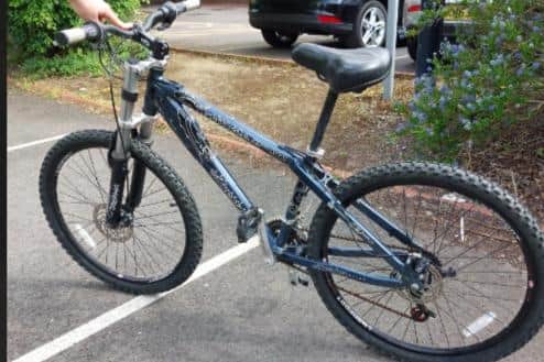 Police are trying to trace the owner of the bike
