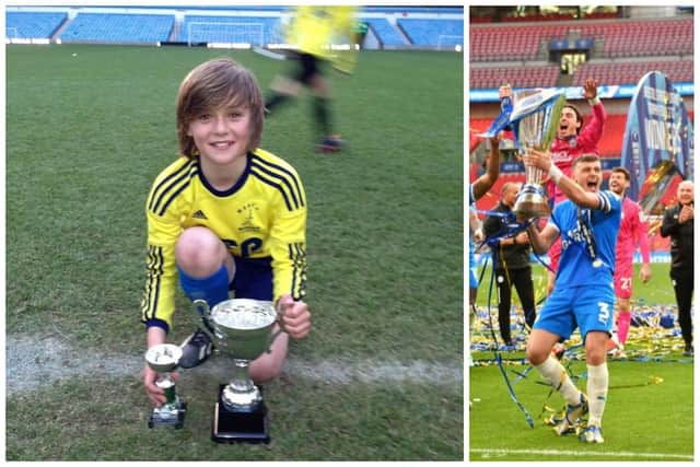 Harrison won plenty of trophies as a youngster - and has now added a big one to his medal collection