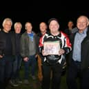 Panthers old boys at the 'Farewell' meeting, left to right, Kevin Hawkins, Roy Carter, Ken Matthews, Roy Sizmore, Brian Clark, Richard Greer and Frank Smith. Photo: David Lowndes,