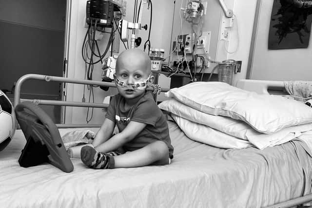 Adamas Jasinauskas has been fighting cancer since he was just 14 months old