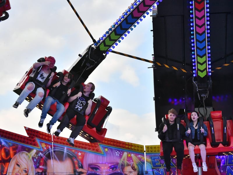 Some of the bigger rides were especially popular