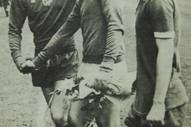 Posh years: 1973-77. Posh appearances: 148. Posh manager Noel Cantwell loaned Steele from Newcastle United and he quickly became a popular figure at London Road after helping the club to the 1973-74 Fourth Division title. Steele (pictured centre with Keith Waugh on his right) went on to create a club record of 148 consecutive appearances before Brighton paid £18k for his services. He was famously presented with a bouquet of flowers when he returned to London Road by a Posh fan who entered the field of play to make the delivery. Steel went on to play for Watford, Derby and Southend before retiring to run a pub/restaurant in Derby. He wasn't out of football for long though as he became one of the country's best goalkeeping coaches at Derby, Aston Villa and then Manchester United and the England youth set up.