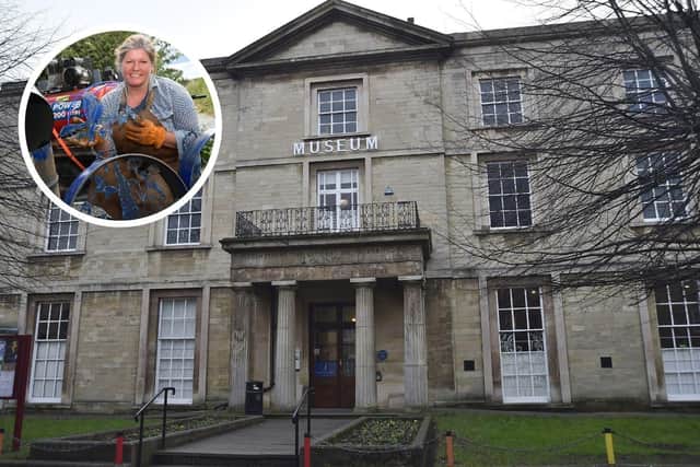 Artist Jeni Cairns, inset, has been invited to create an archway sculpture that will be a gateway to Peterborough Museum and Art Gallery as part of the city's Station Quarter plans.