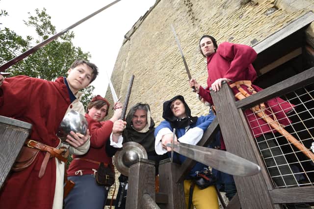 The Medieval Sokemen will be at Longthorpe Tower this weekend
