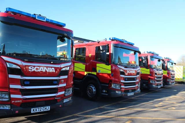 The new fire engines