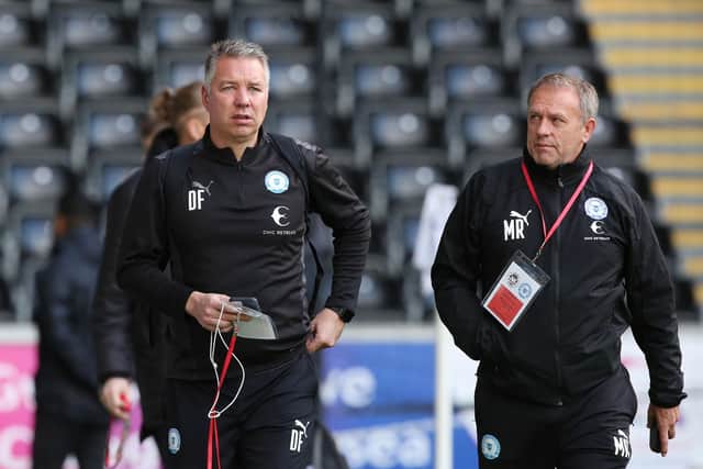 The former Posh management team of Darren Ferguson (left) and Mark Robson. Photo: Joe Dent/theposh.com.