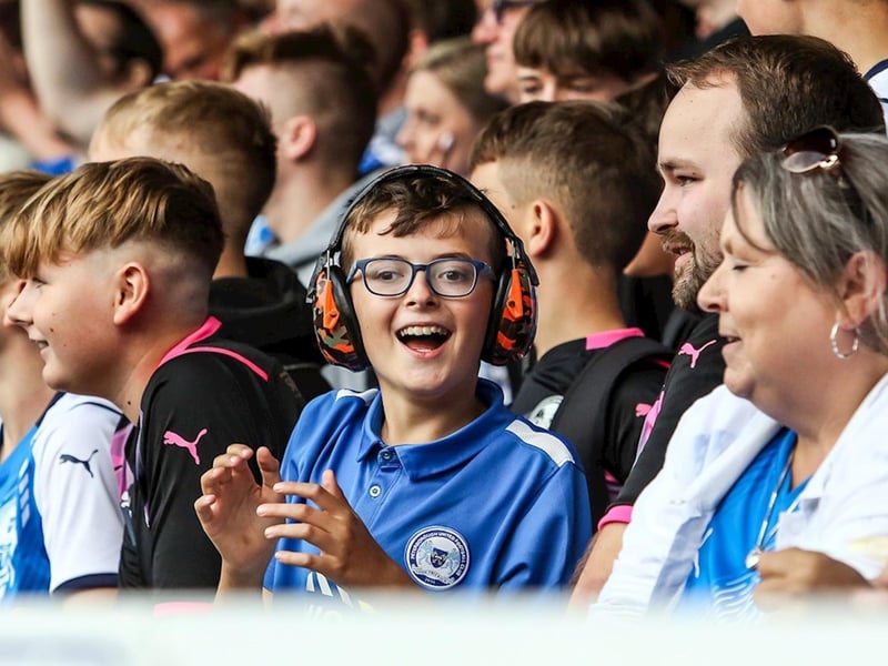 Peterborough United fans enjoy a 3-0 win over Birmingham City.