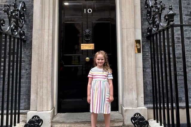 Etta Blythe at Downing Street.