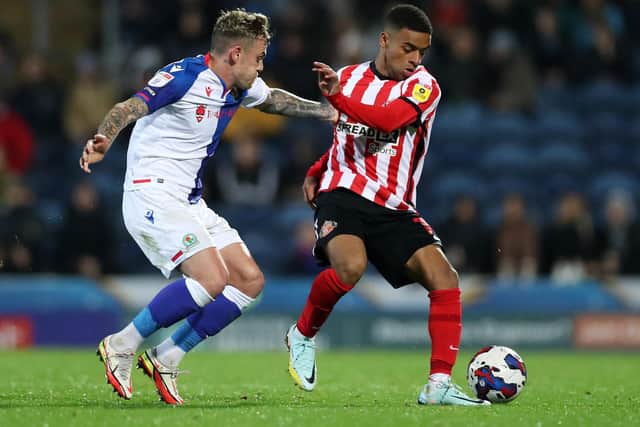 Sammie Szmodics in action for Blackburn. Photo: Lewis Storey/Getty Images.