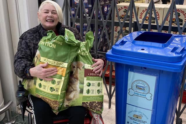 Hampton woman Claire Thompson is leading a campaign to establish a network of foodbank bins for rescue dogs across the UK.