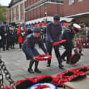 Remembrance Sunday parade and wreath laying at the City War Memorial