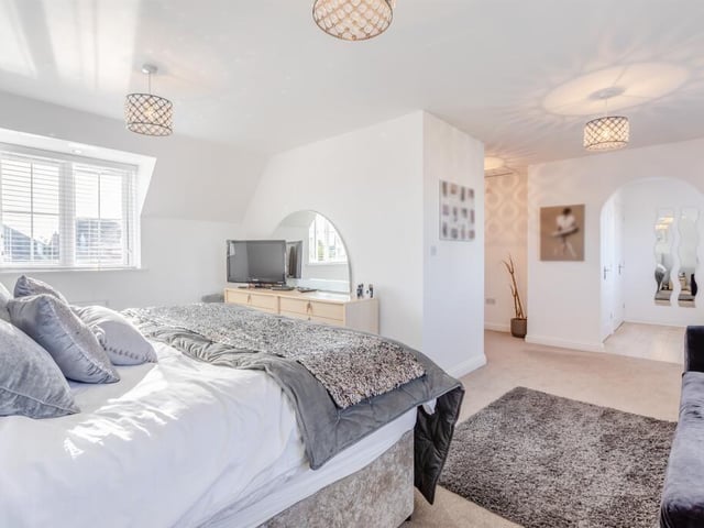 The master bedroom