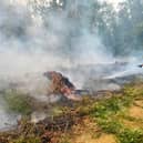The fire has been raging since Saturday