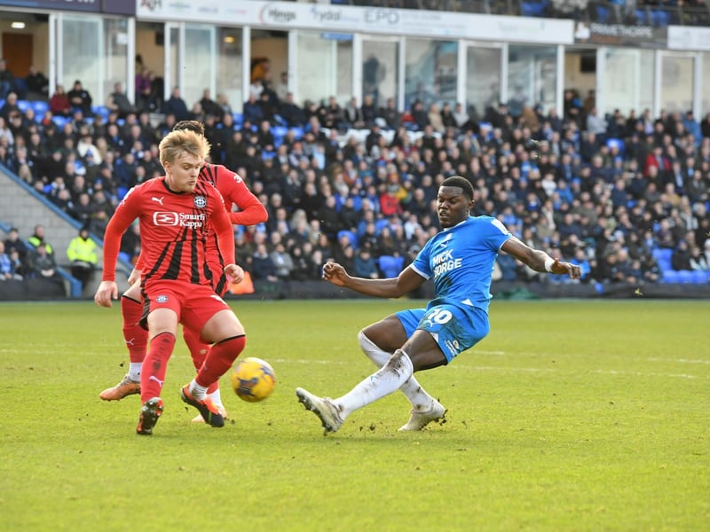 Hard to shrug off the ball and looked a threat with Burrows throughout the first half. Did well in the closing stages to chest the ball down and set Burrows up for the third, a repeat of the same skill to set up the first. 8.