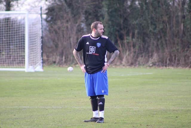 Martyn Bedford, Peterborough Man V Fat manager and player, against Kidderminster