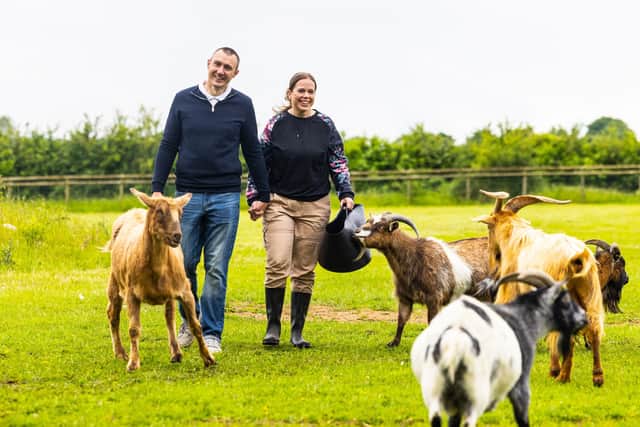 The couple won £1 million