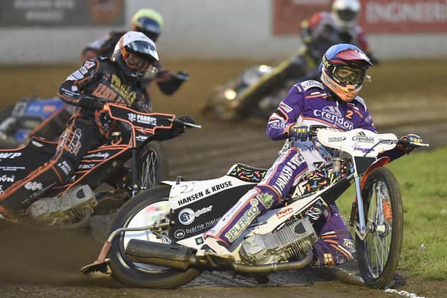 Niels Kristian Iversen sets the pace for Panthers in Heat One against Wolves. Photo: David Lowndes.