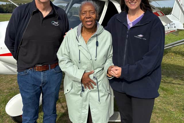 Hazel gets ready to take to the skies