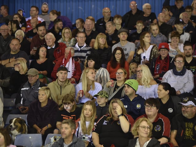 Fans in the stand.