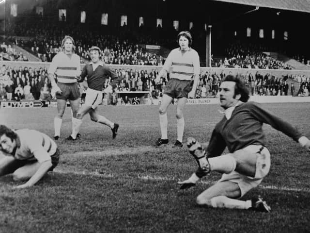 Tommy Robson's Fourth Division title-winning Posh team were the last to have more points at this stage of the season than the current squad, if three points for a win had been applicable in 1973-74! Photo: David Lowndes.