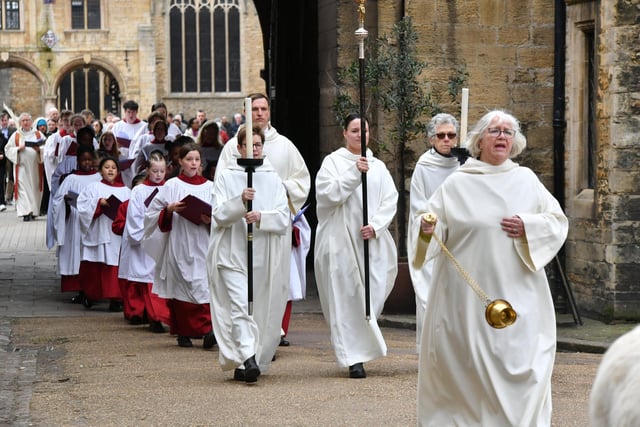 The Procession of Palms from the Guildhall to Peterborough Cathedral