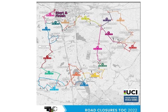 The road closures in place on Sunday (June 12)