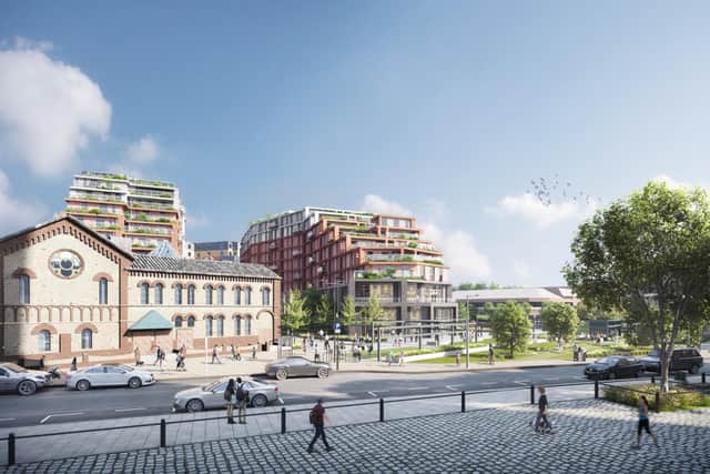 This image shows how the proposed apartment block in Northminster will appear once construction is completed.