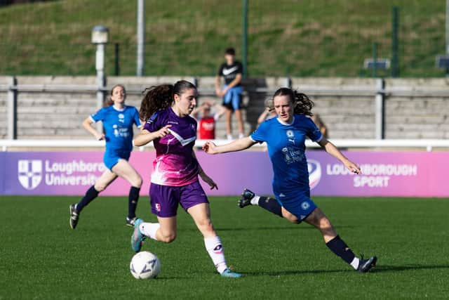 Evie Driscoll-KIng in action for Posh at Loughborough. Photo: Ruby Red Photography