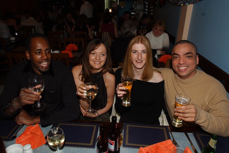 Welcoming in 2004 at Topo Gigio in Cowgate, Peterborough city centre
