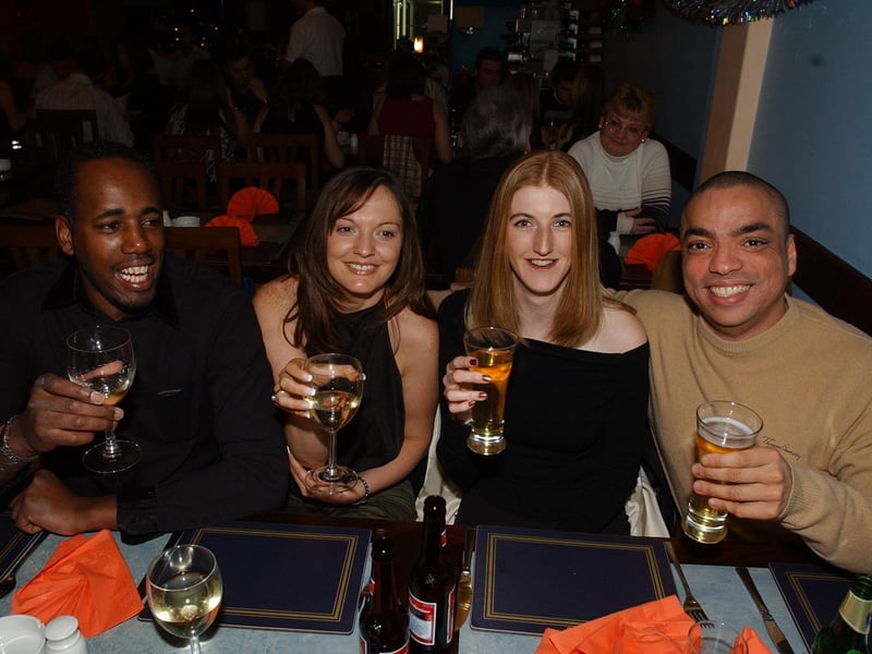Welcoming in 2004 at Topo Gigio in Cowgate, Peterborough city centre