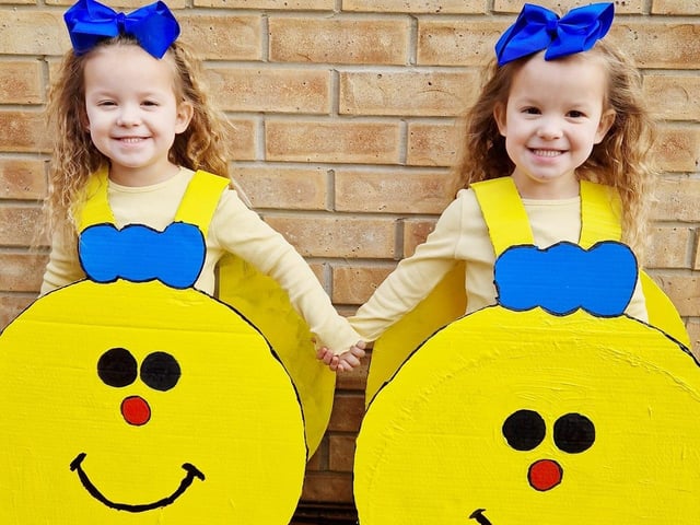 Summer and Skylar, 3, Little Miss Twins from the Mr Men collection