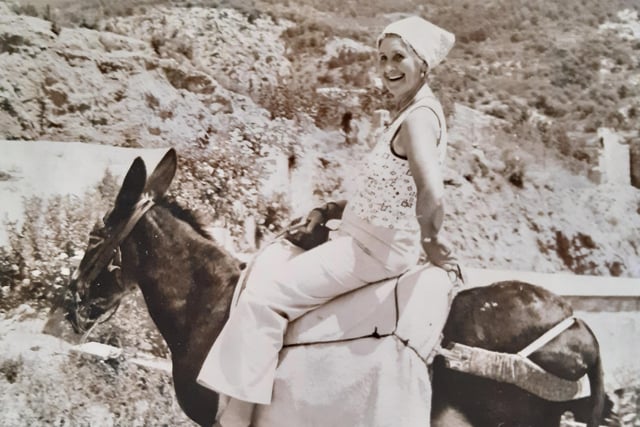 Gladys on holiday in Spain in the 1950s.
