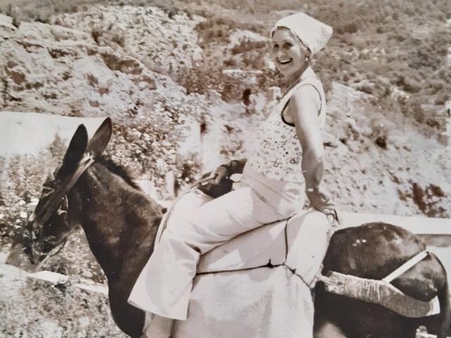 Gladys on holiday in Spain in the 1950s.