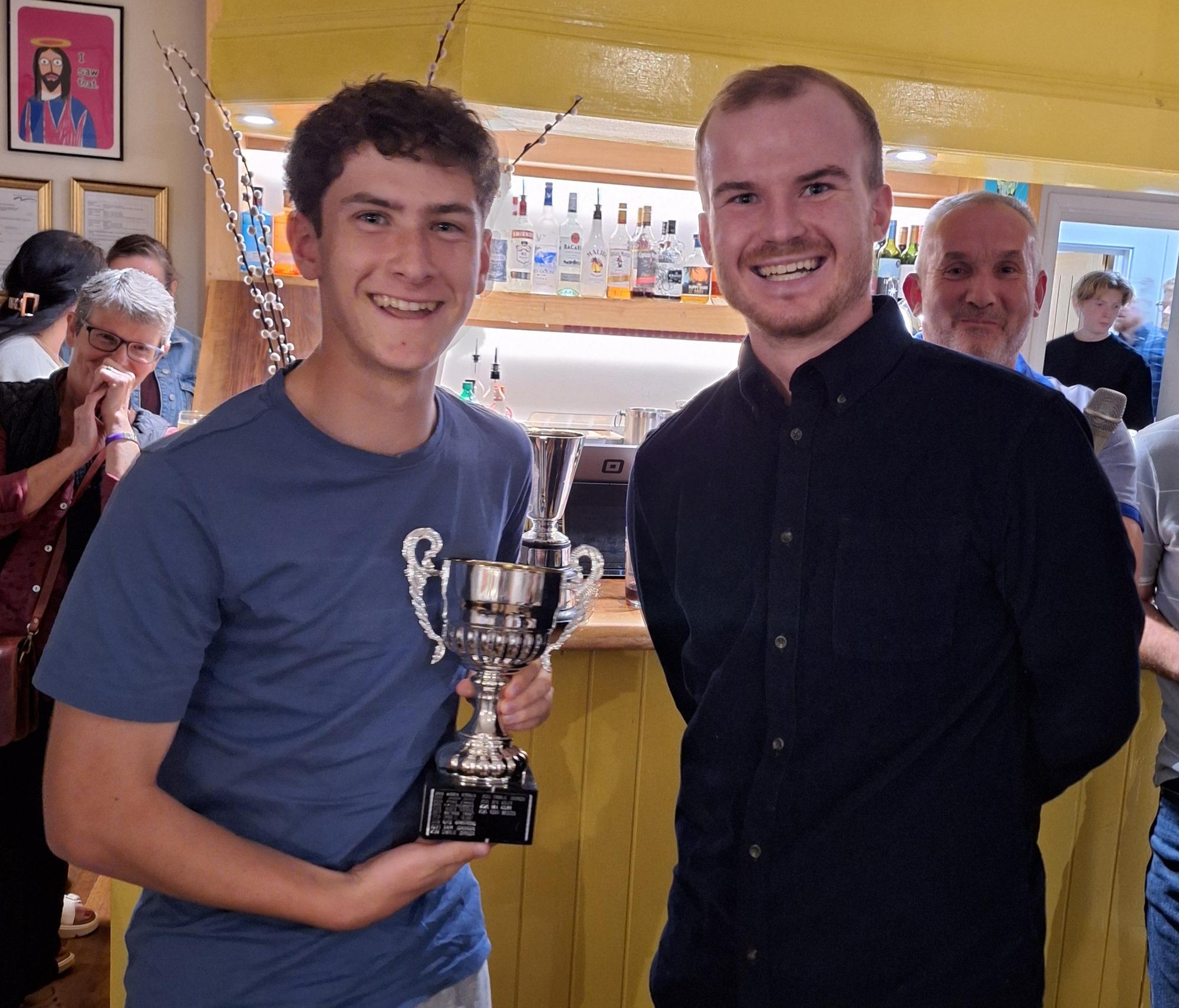 Captain at the double at the Castor CC presentation night