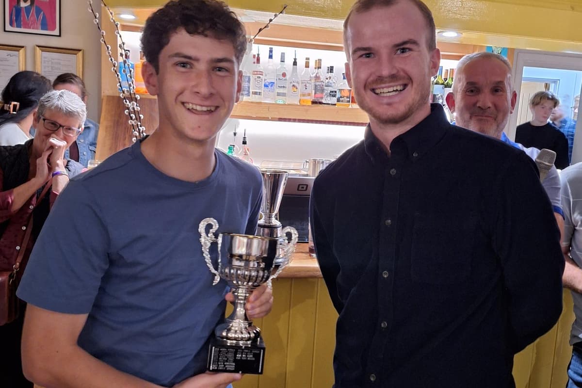 Captain at the double at the Castor CC presentation night
