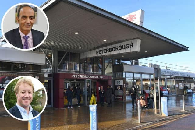 A £70 million regeneration is planned for Peterborough's Station Quarter but Peterborough MP Paul Bristow, below, has been urging Peterborough City Council leader Cllr Mohammed Farooq to show that he is fully behind the project. Cllr Farooq says he is totally supportive of the vision.