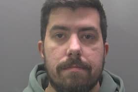 A police mugshot of Rylan Ray
