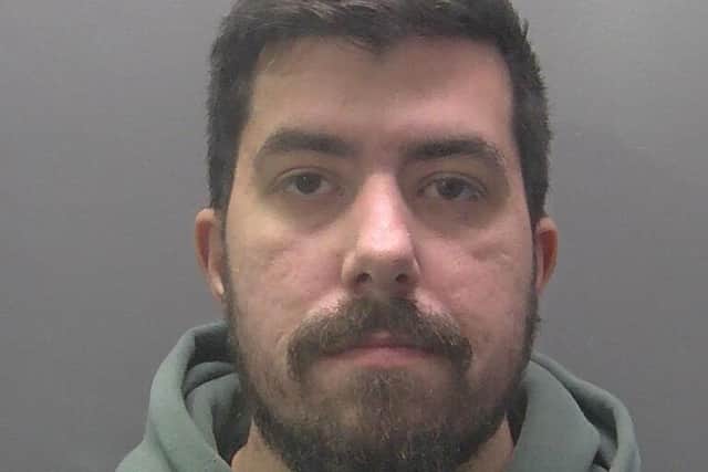 A police mugshot of Rylan Ray