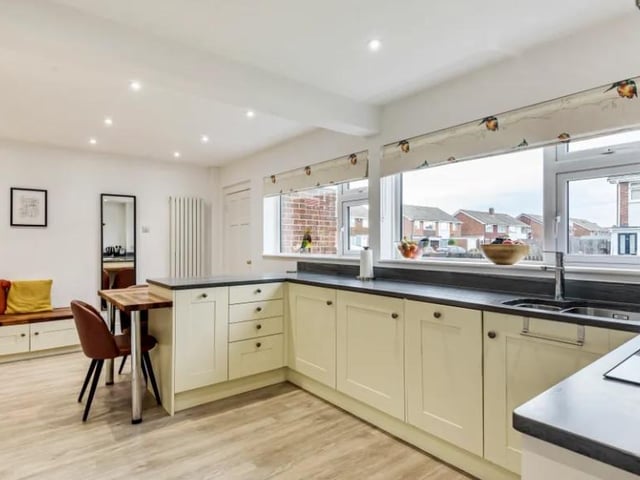This four bed semi-detached house in Lasham Walk, Fareham, is on the market for £325,000. It is listed by Beals - Fareham on Zoopla.
