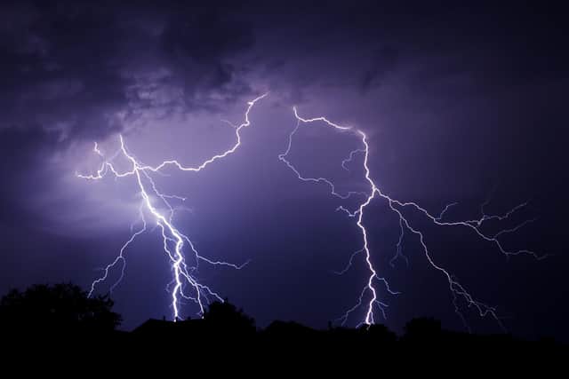 The storm warning is in place tomorrow afternoon