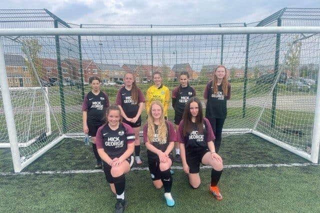 Schools champions Nene Park Academy Under 15s.