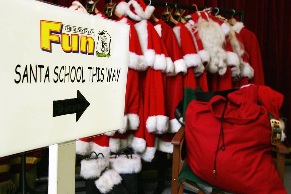 City College Peterborough are offering 'free reindeer fuel and as many mince pies as he can eat' to anyone who will volunteer to be their Santa Claus at the upcoming Frozen Forest fun day on December 10 (image:Getty).