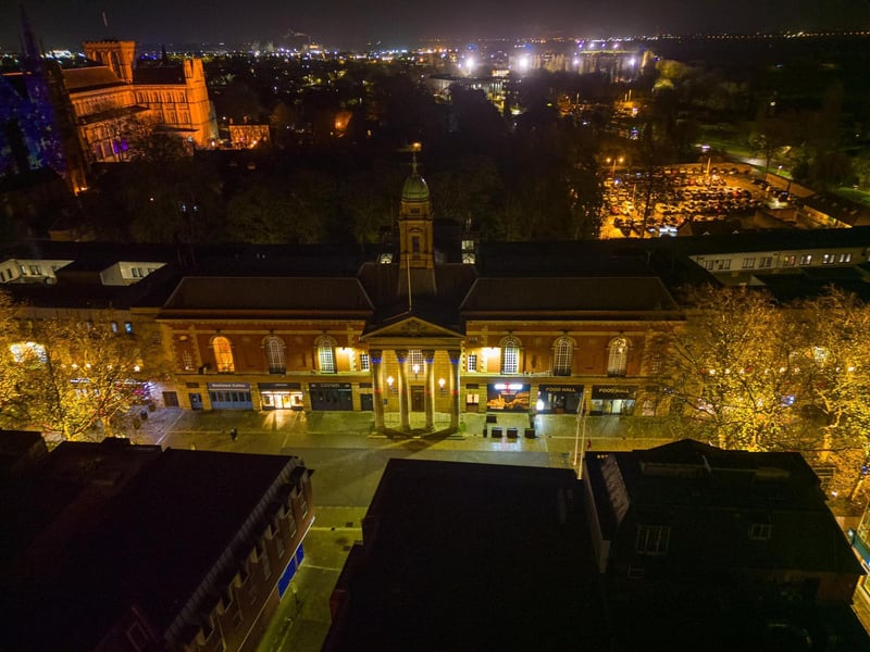 All quiet at Peterborough Town Hall on Bridge Street