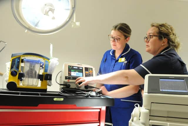 Celebrating 30 years of the Coronary Care Unit at Peterborough City Hospital – the current team, including long service members Janet Graham, Rachel Lane and Karen Wilkinson.
